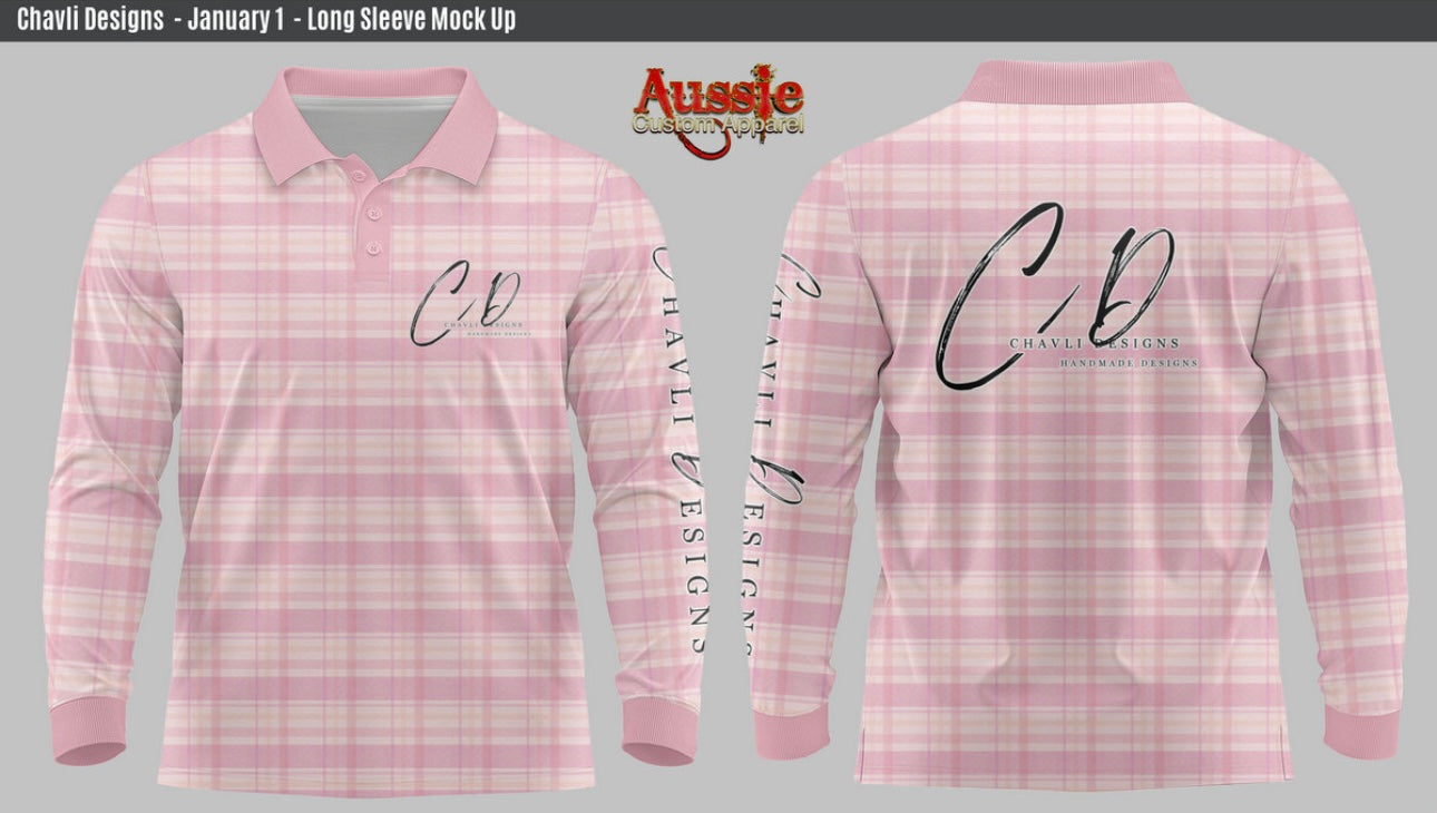 Fishing Shirts : Pink Plaid