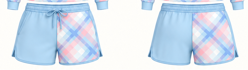 PRE-ORDER: Double Trouble Blue Footy Shorts