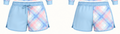 PRE-ORDER: Double Trouble Blue Footy Shorts
