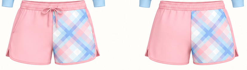 PRE-ORDER: Double Trouble Pink Footy Shorts