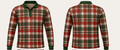 Christmas Plaid Fishing Shirt-PREORDER