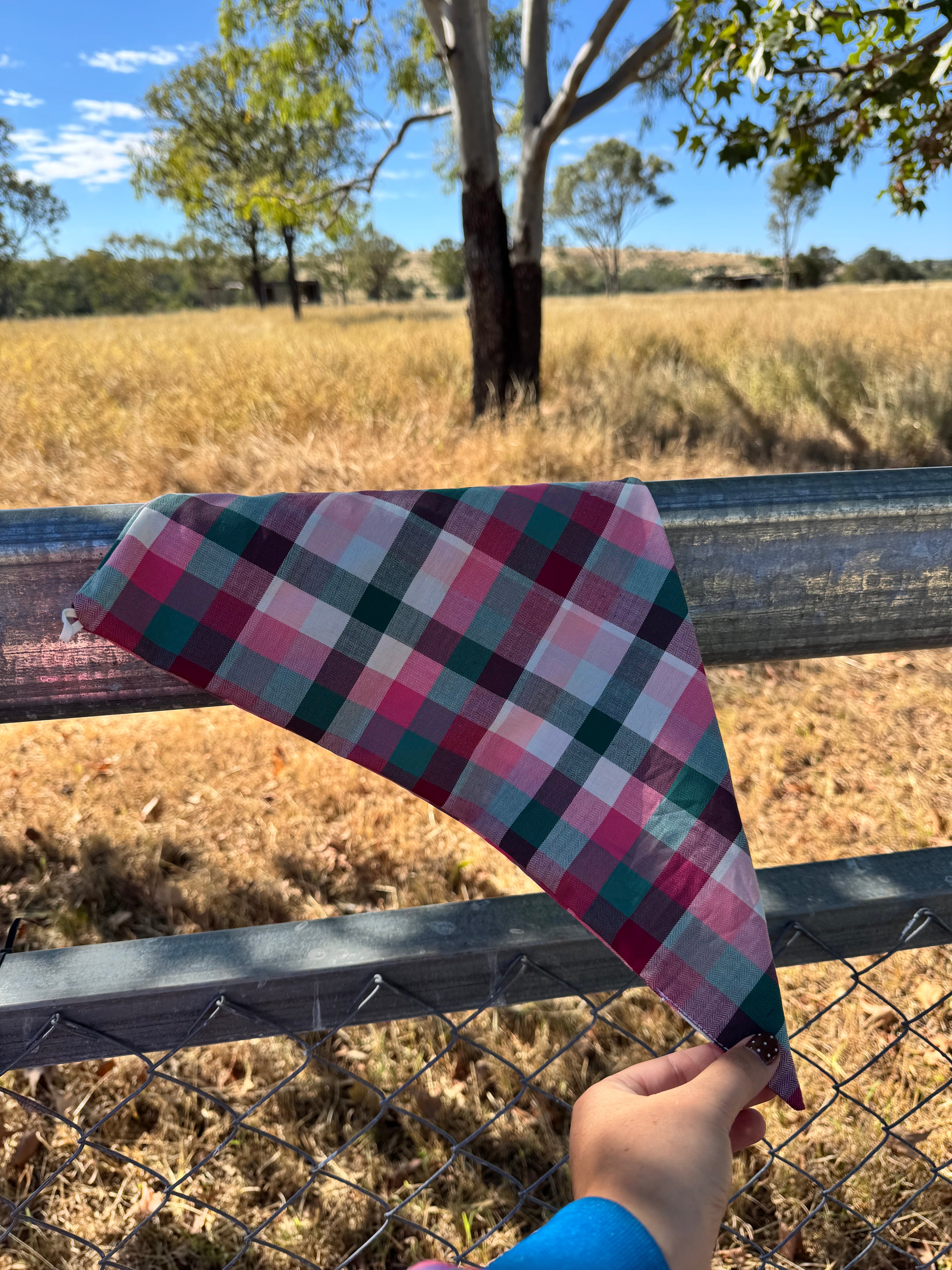 Raspberry Rose Neck Scarves