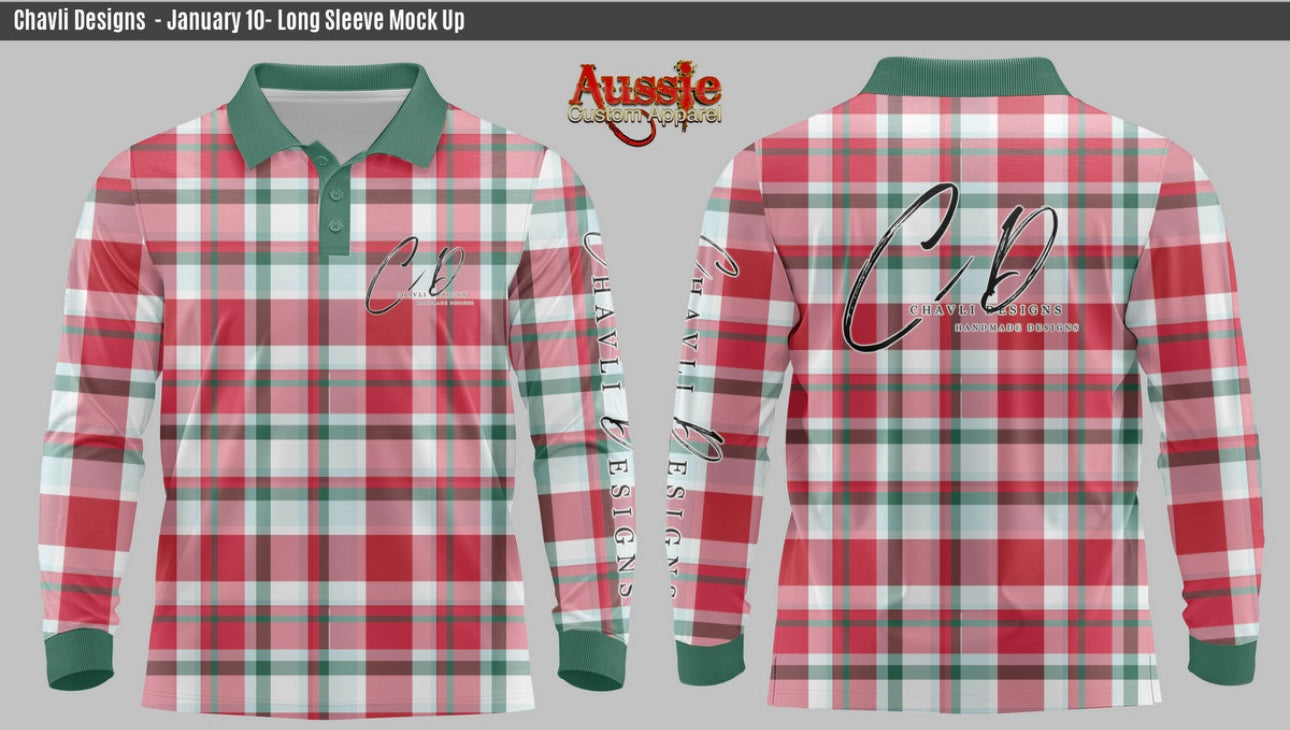 Pre-order: Red & Green Fishing Shirts