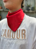 Red Satin Neck Scarves