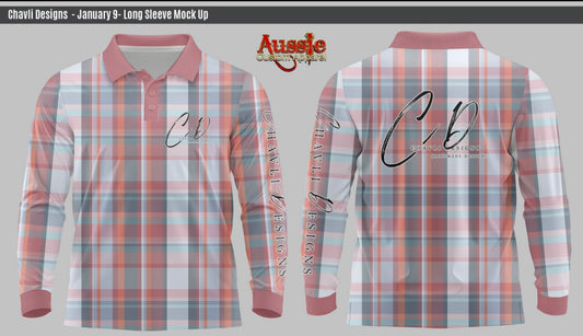 Pre-order: Red & Grey Fishing Shirt