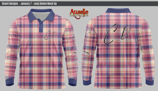 Pre-order: Purple, Pink Plaid Fishing Shirts