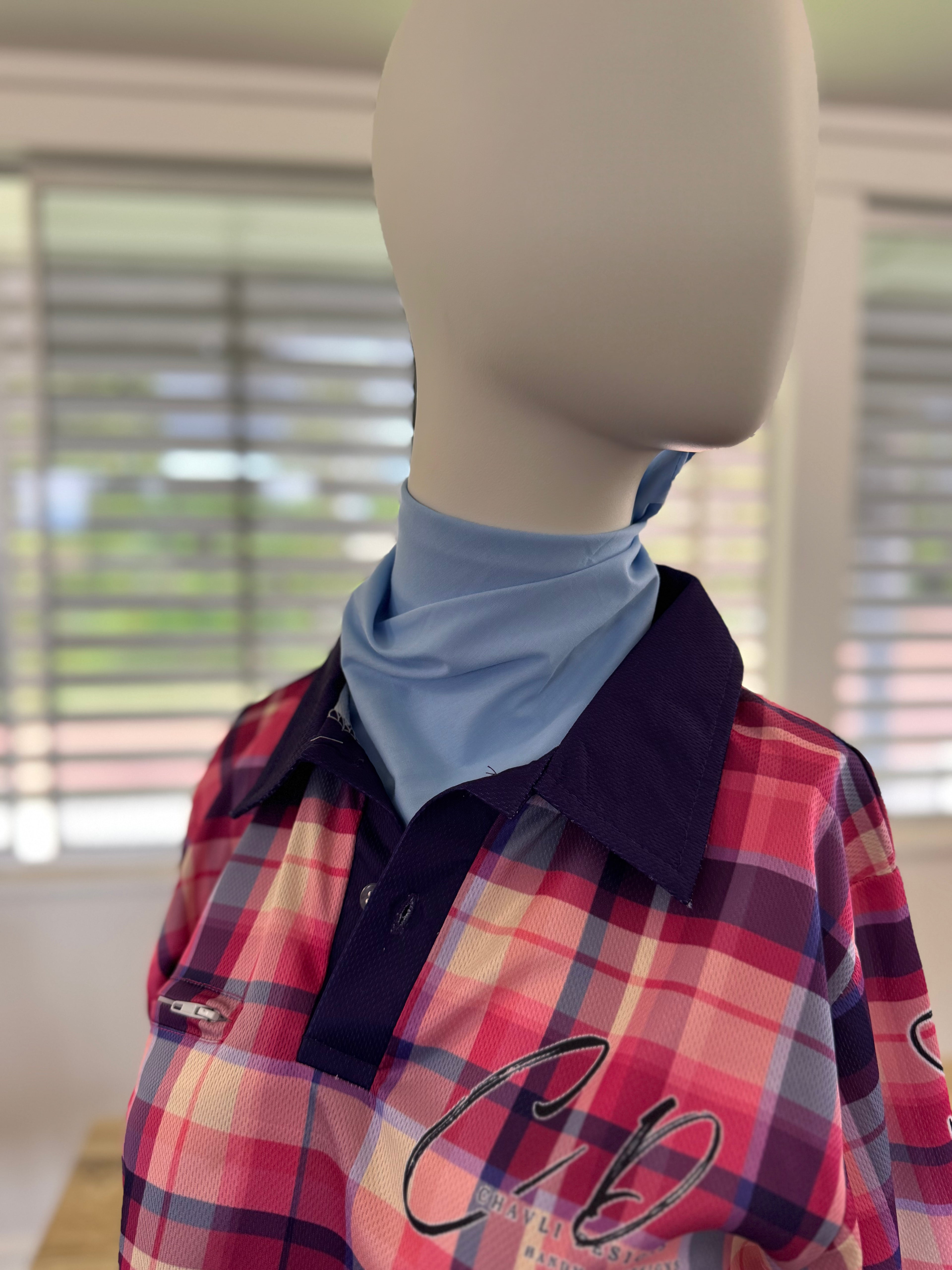 Baby Blue Neck Scarves