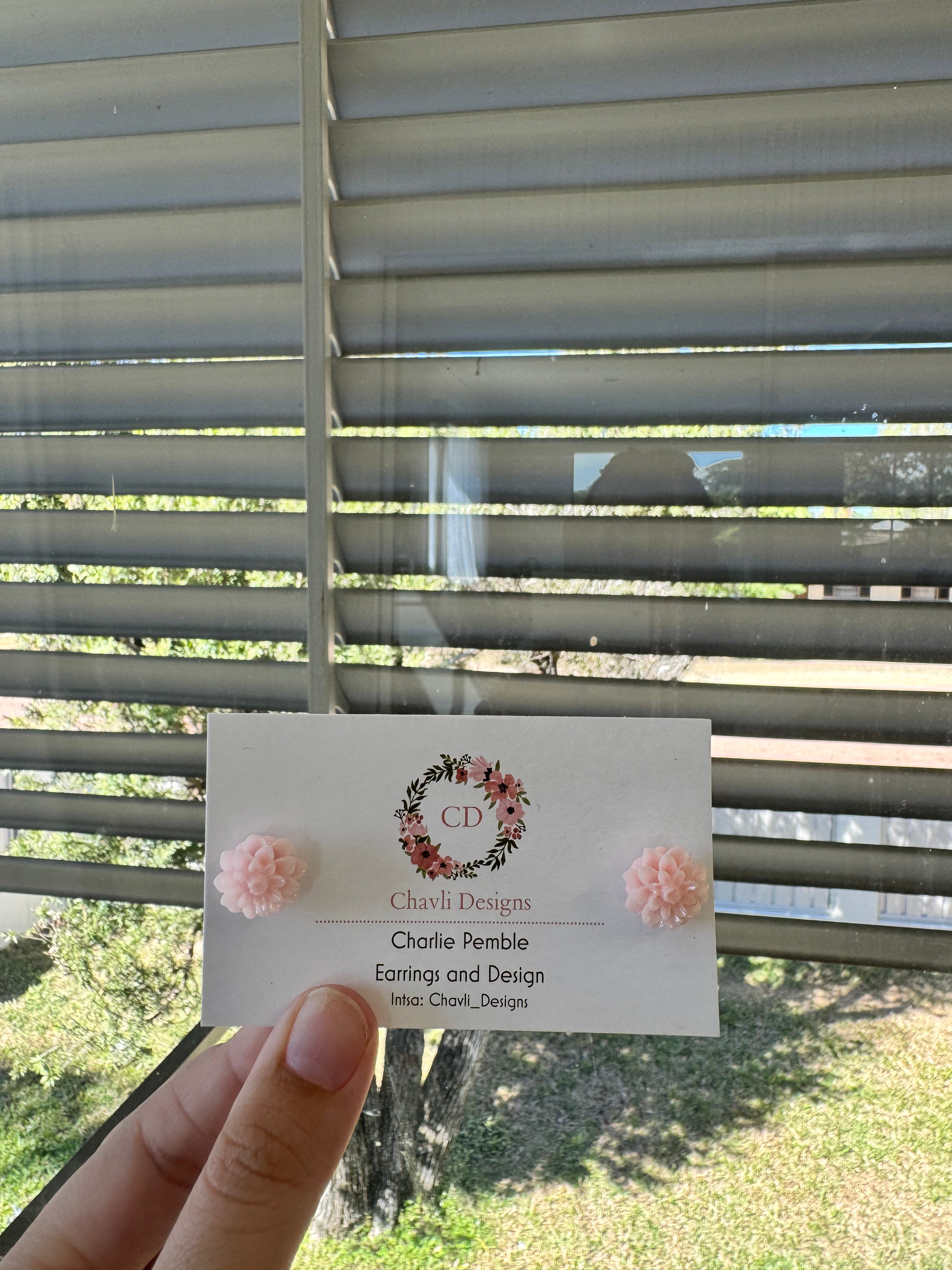 Baby Pink Flower Earring