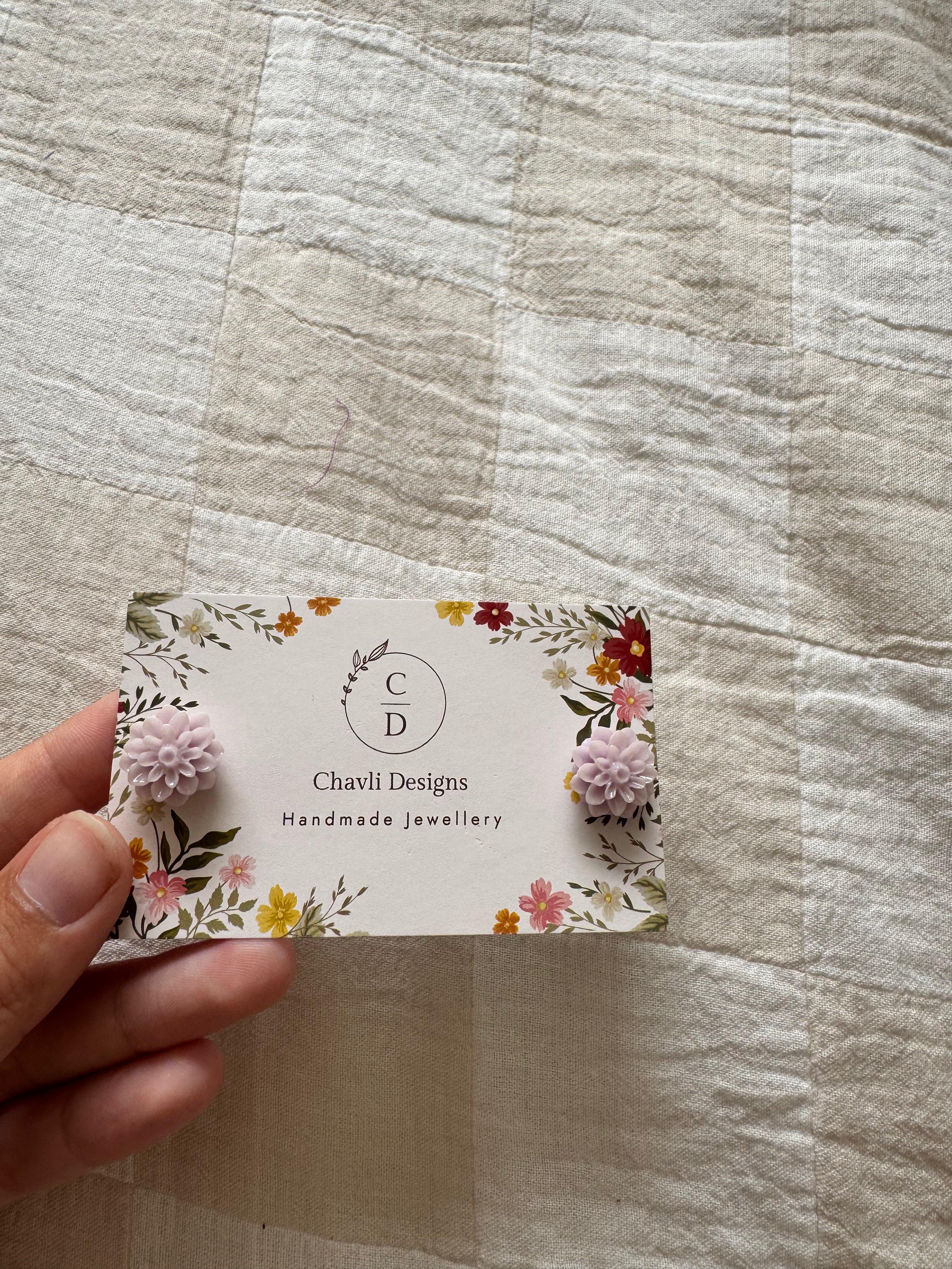 Lilac Flower Earring