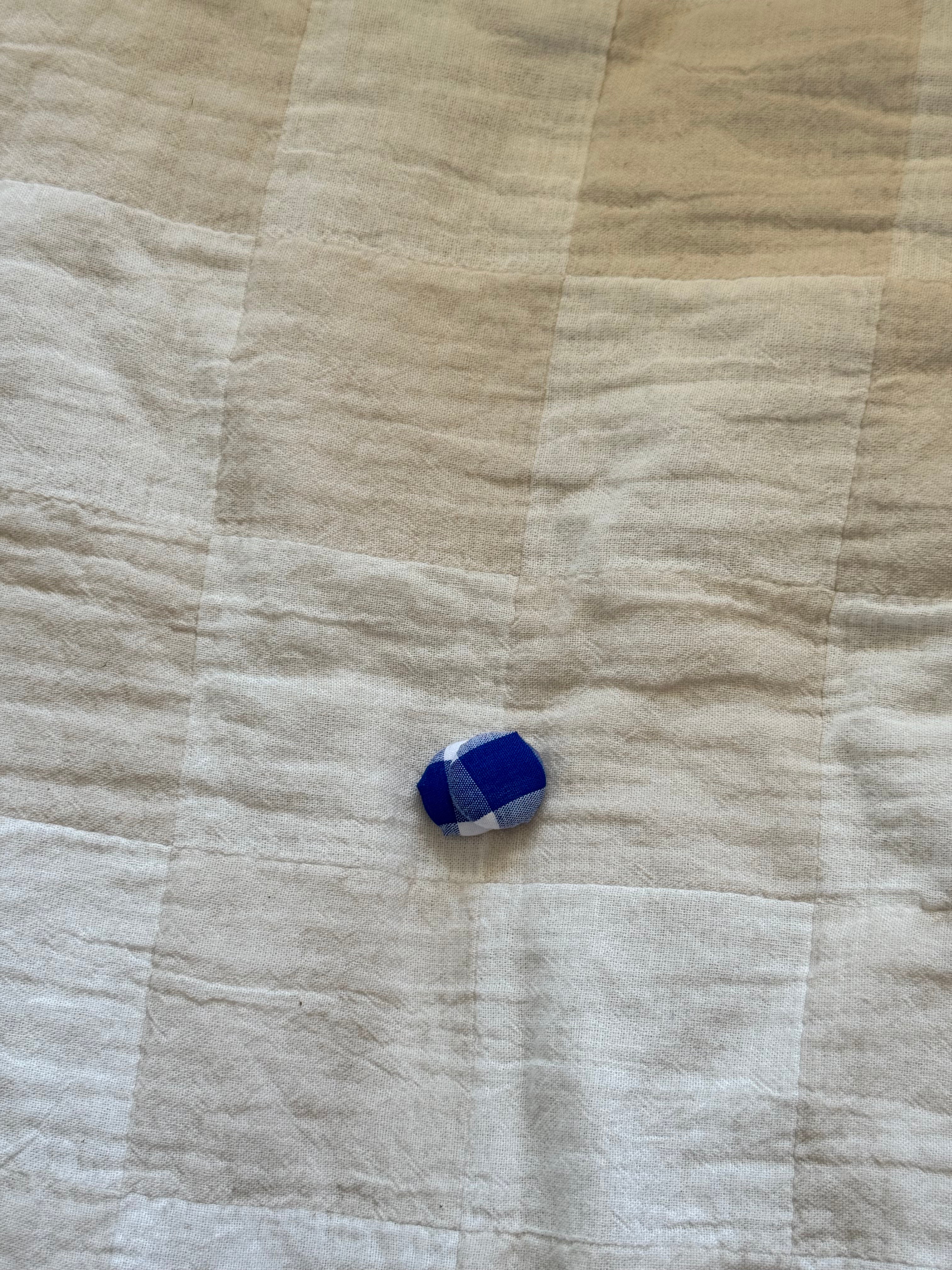 Blue lagoon Button Earring