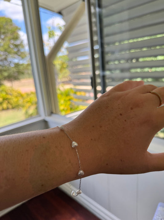 Silver heart Bracelet