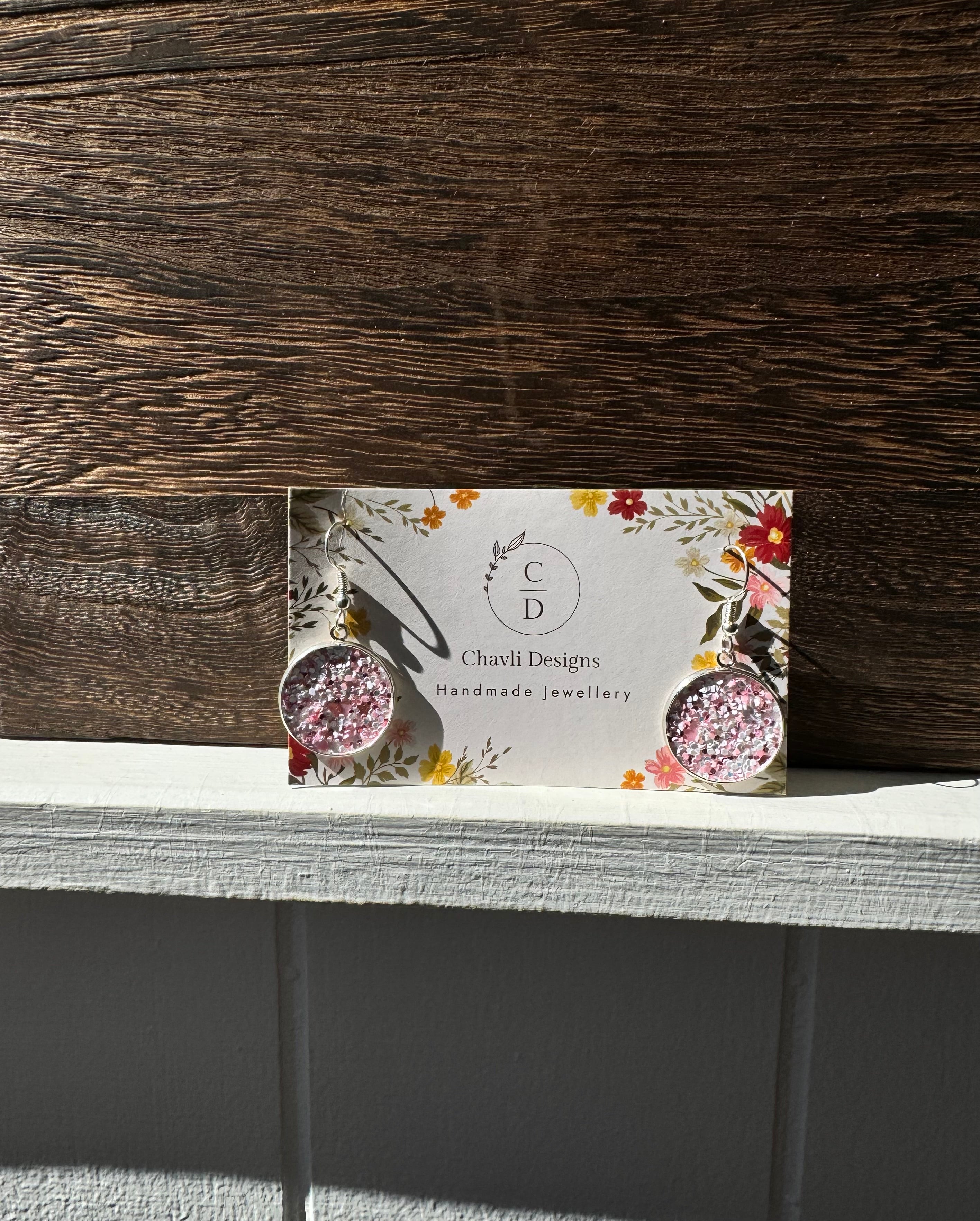 Pink Dangle Earrings