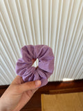 Purple Linen Scrunchie