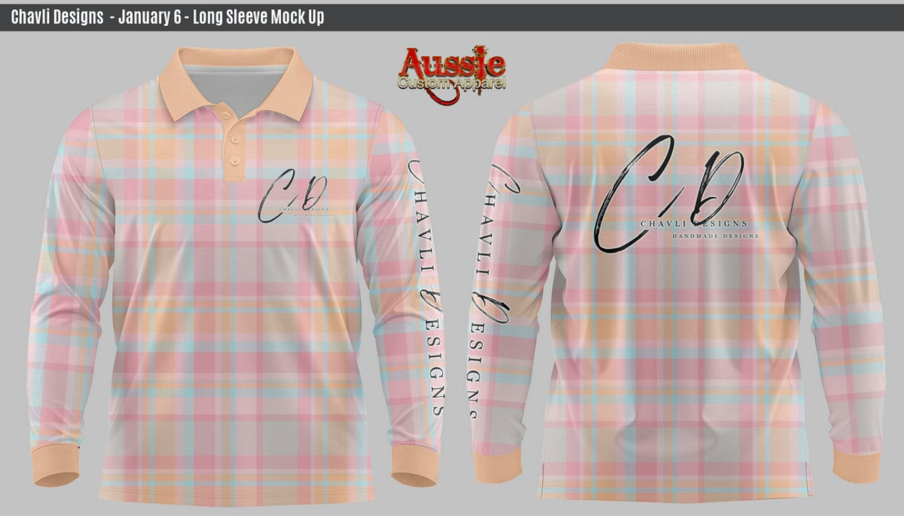 Fishing Shirts : Pink & Orange Plaid