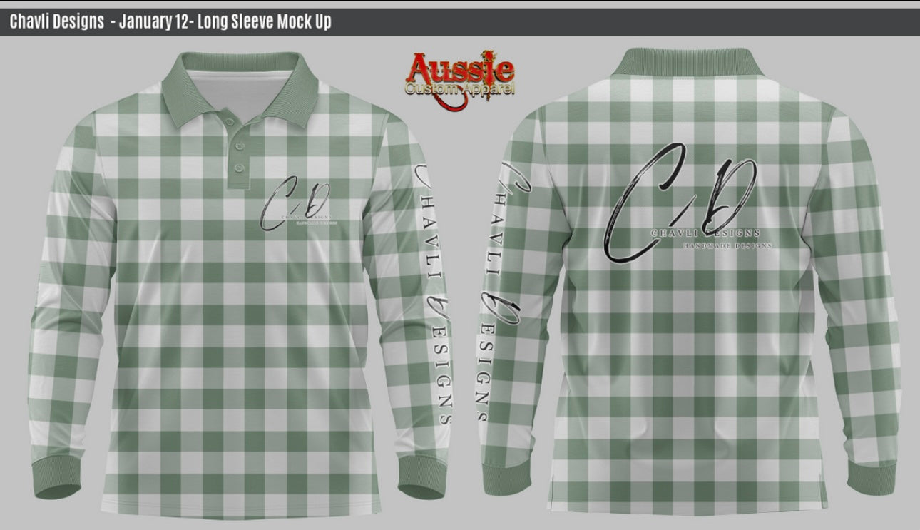 Fishing Shirts : Green Check