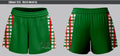 Footy Shorts Red & Green