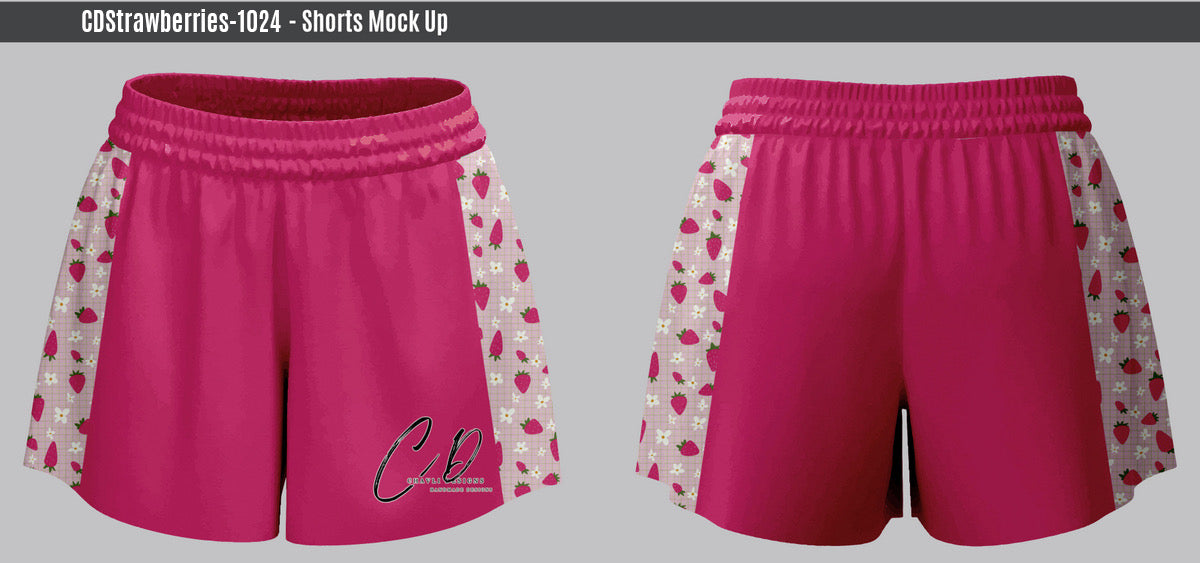 Footy Shorts Strawberry