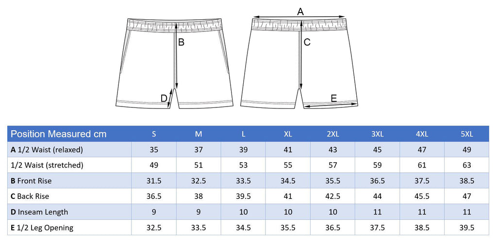 Aussie Bogan Footy Shorts-PREORDER