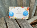 Fabric Blue Small Spot Earring