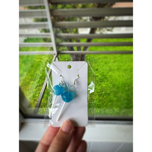 Silver with Blue Lollipop