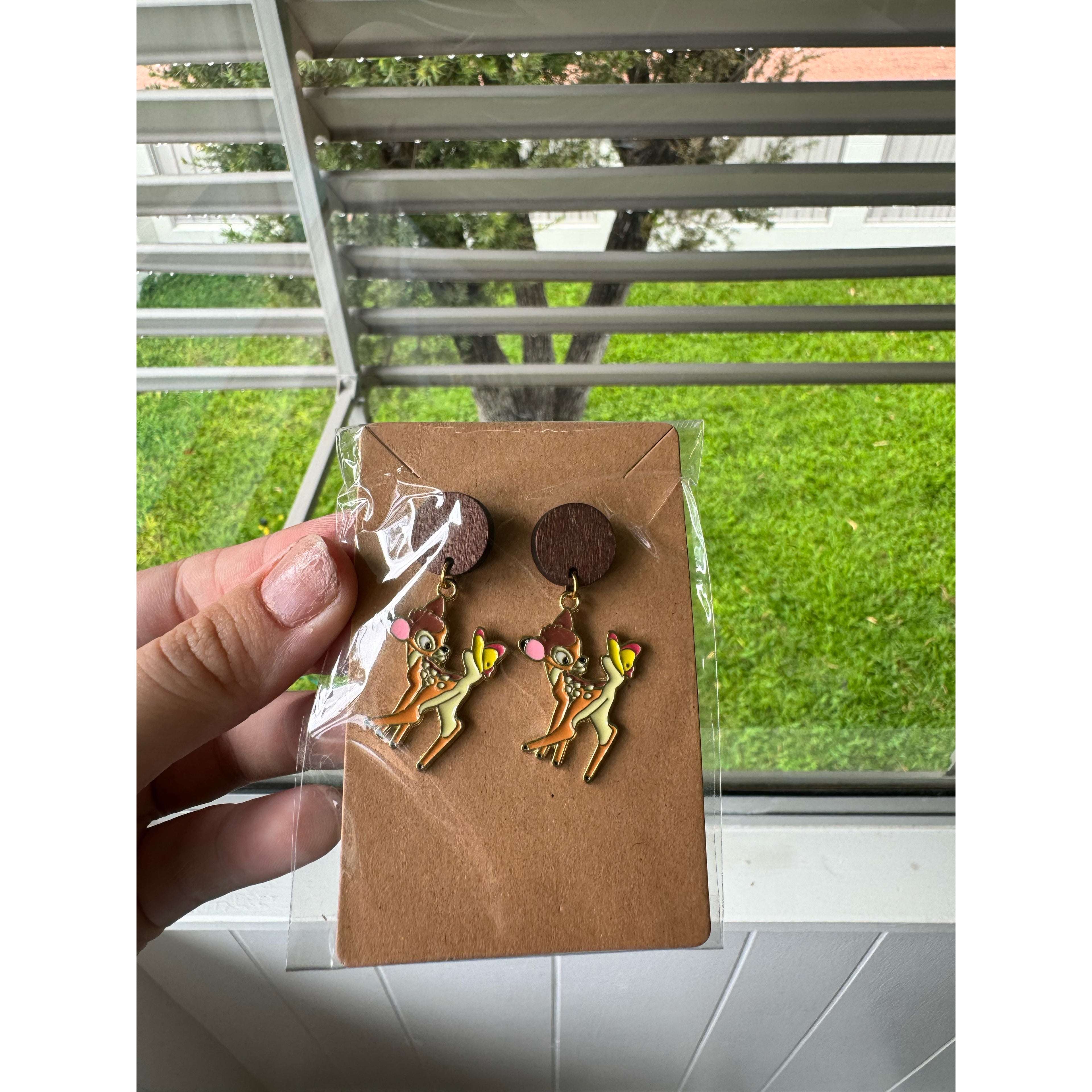 Wood with Bambi Dangle