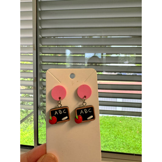 Pink ABC Teacher Dangle