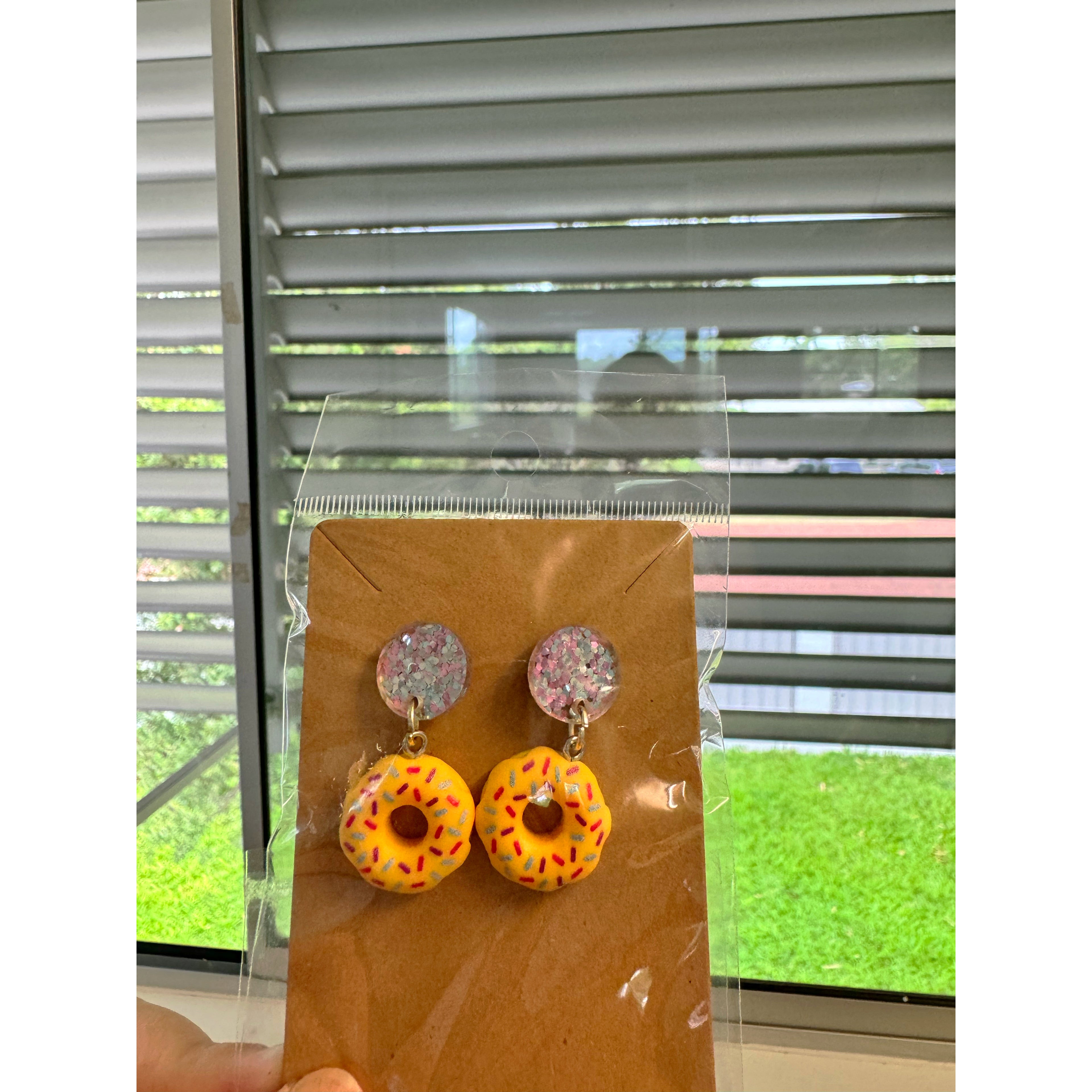 Yellow Donut with Glitter Top