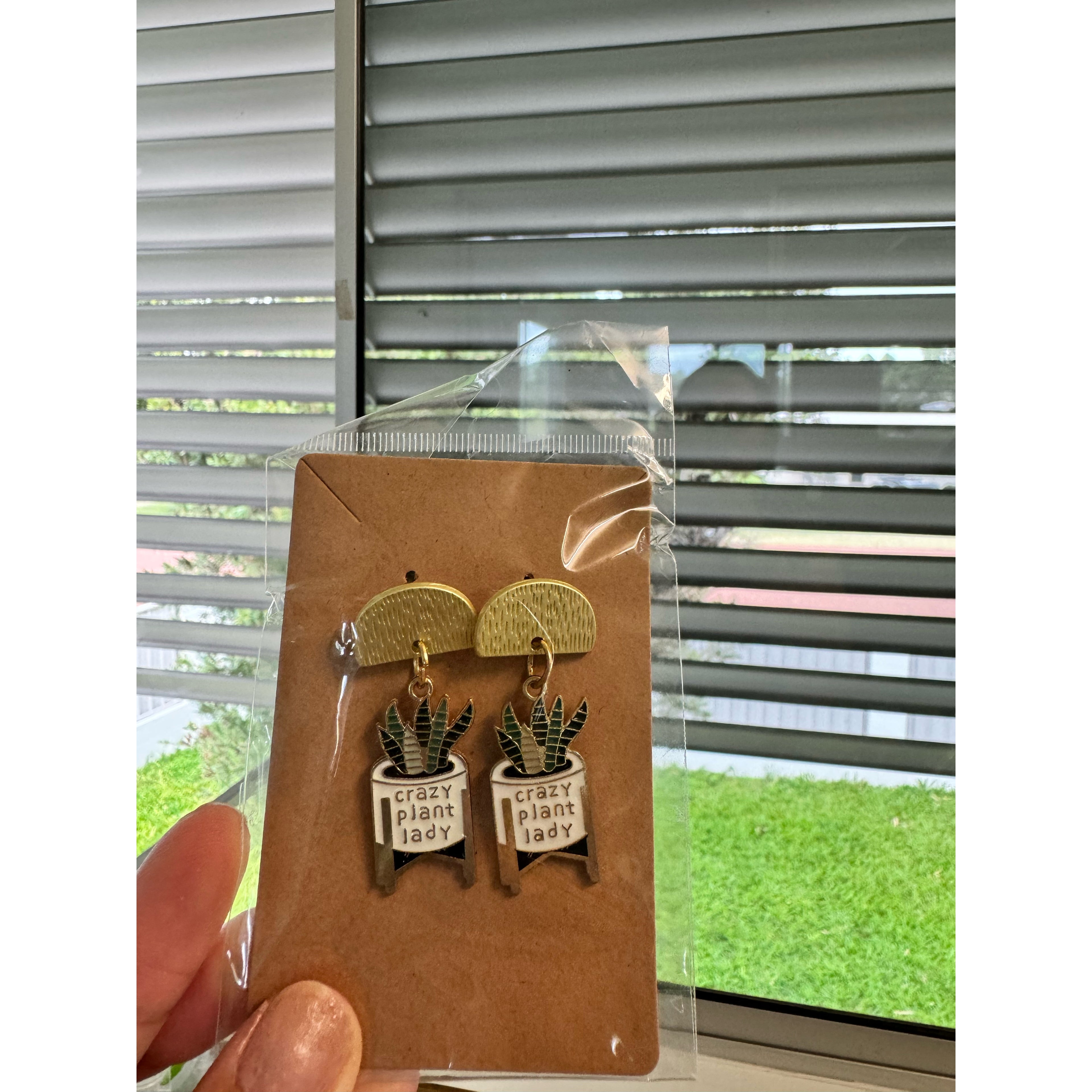Crazy Plant Lady Dangle