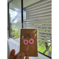 Pink Donut with Glitter Dangle